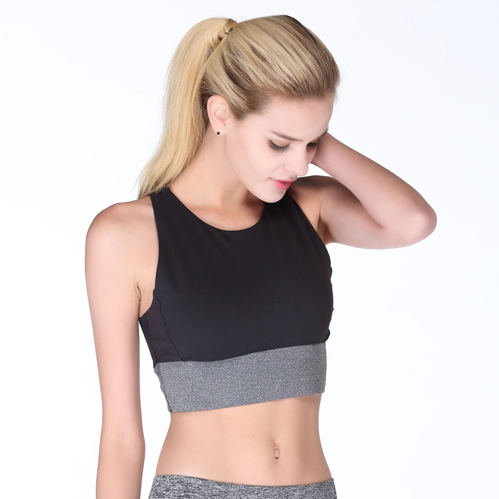 Zhangyunuo Sports Bra Padded Compression Patchwork Shockproof Yoga Bra Push Up Gym Fitness Women Brassiere Sport