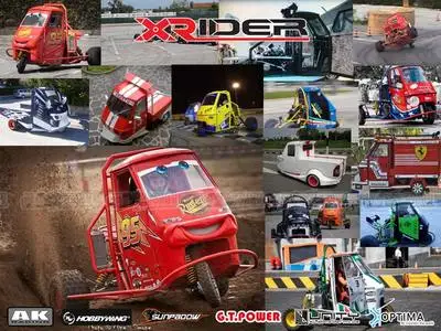 Забавный RC X Rider Фламинго 1/8 2 4G 2WD Rc автомобиль Электрический трехколесный