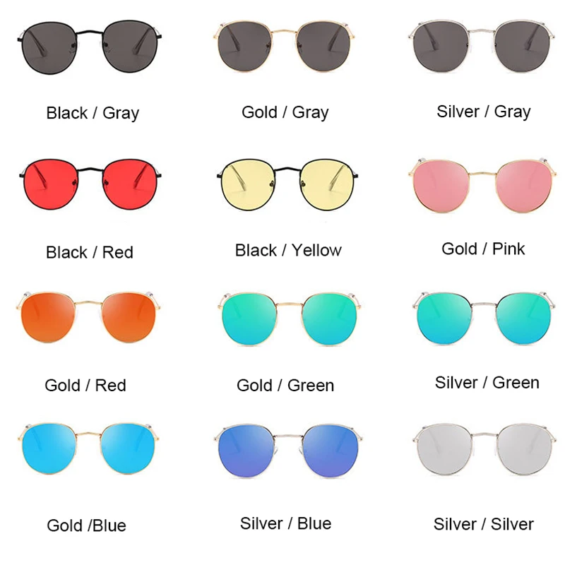 Женские и мужские круглые солнцезащитные очки oculos de sol UV400 дизайнерские винтажные