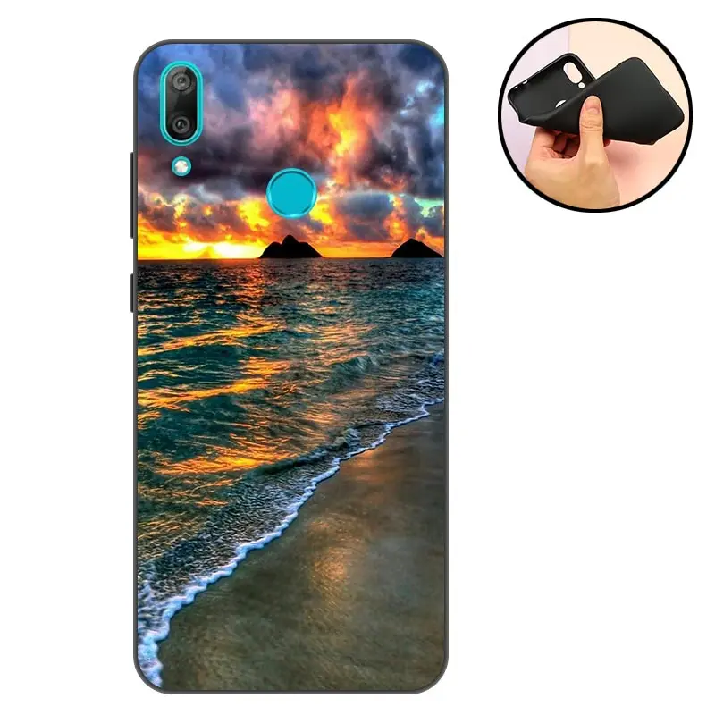 Силиконовый чехол для Honor 8A мягкий телефона Huawei задняя крышка матовый бампер JAT LX1