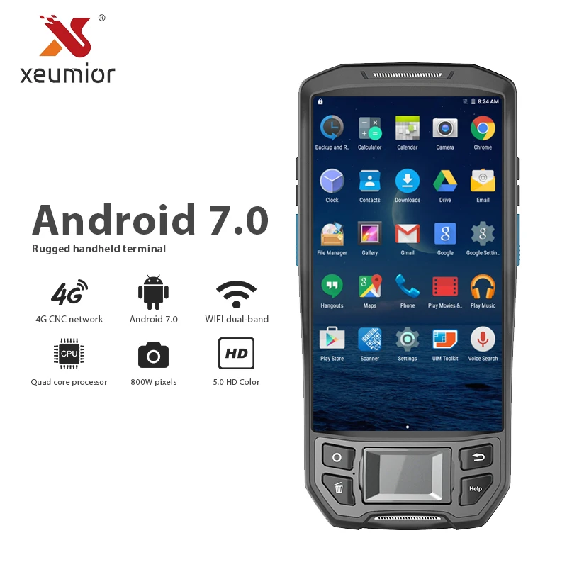 5 дюймовый промышленный Прочный Android терминал сбора данных беспроводной NFC Wifi
