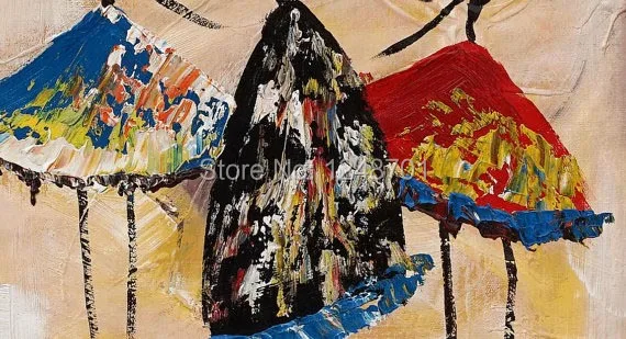 

Hand Painted Ballet Dancer Palette Knife oil painting Canvas Art Framed Art Modern Art Abstract Art Impasto Texture