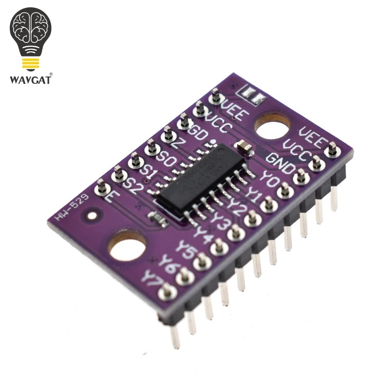 Официальный одноканальный 8 канальный мультиплексор WAVGAT 74HC4051 CD4051 с цифровым