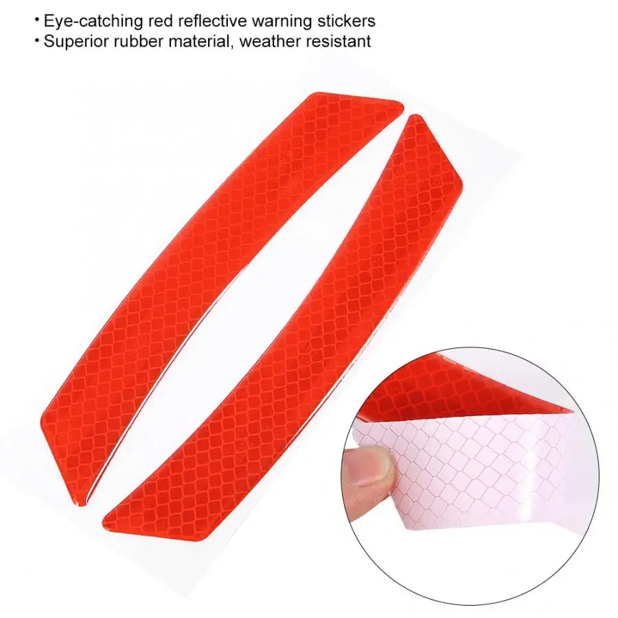 2 шт. Универсальный Автомобильный отражатель Светоотражающая наклейка колесо