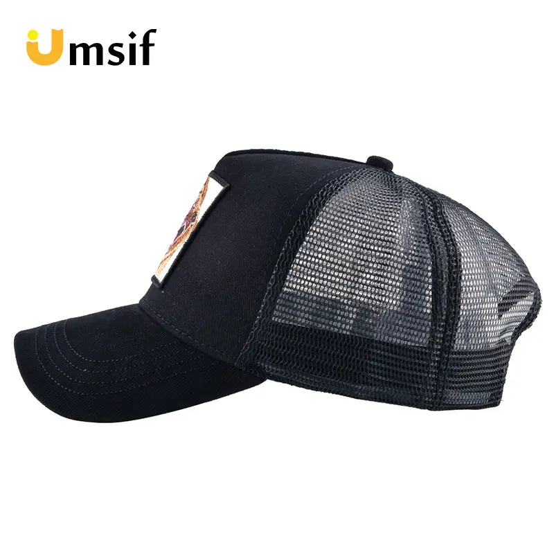 Модные бейсбольные кепки с вышивкой животных для мужчин и женщин Snapback хип хоп