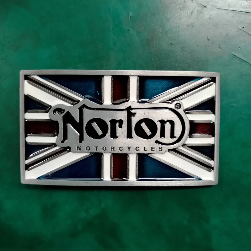 1 шт. Флаг Великобритании Norton Motorcycle класса люкс в ковбойском стиле с ремешком и