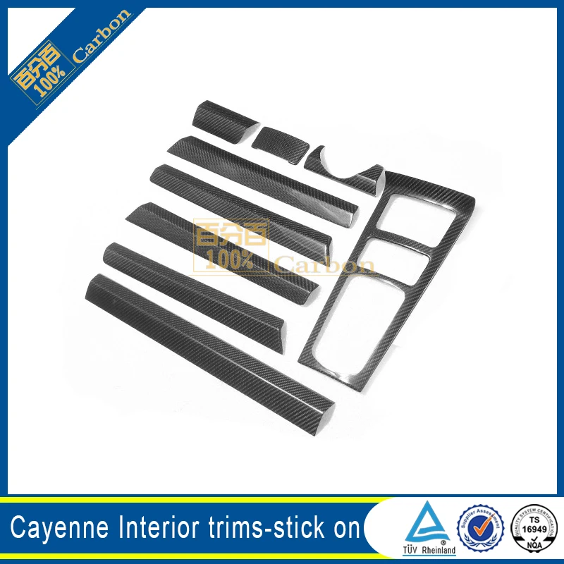 Крышка панели управления приборной панели из углеродного волокна для Porsche Cayenee 2014-2017