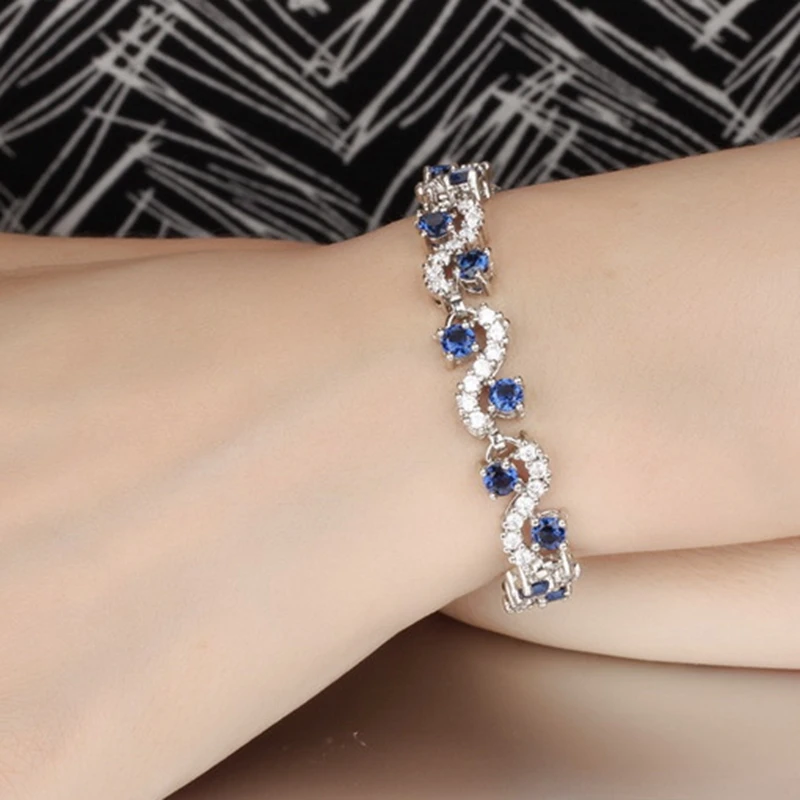 meidi Luxury AAA Cubic Zirconia Tennis Bracelets For Women Crystal Zircon Inlay Charms Bracelet Bride Wedding Jewelry | Украшения и