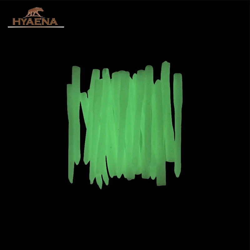 Hyaena 25 шт./лот светящиеся обжимные защитные рукава мягкая зеленая трубка