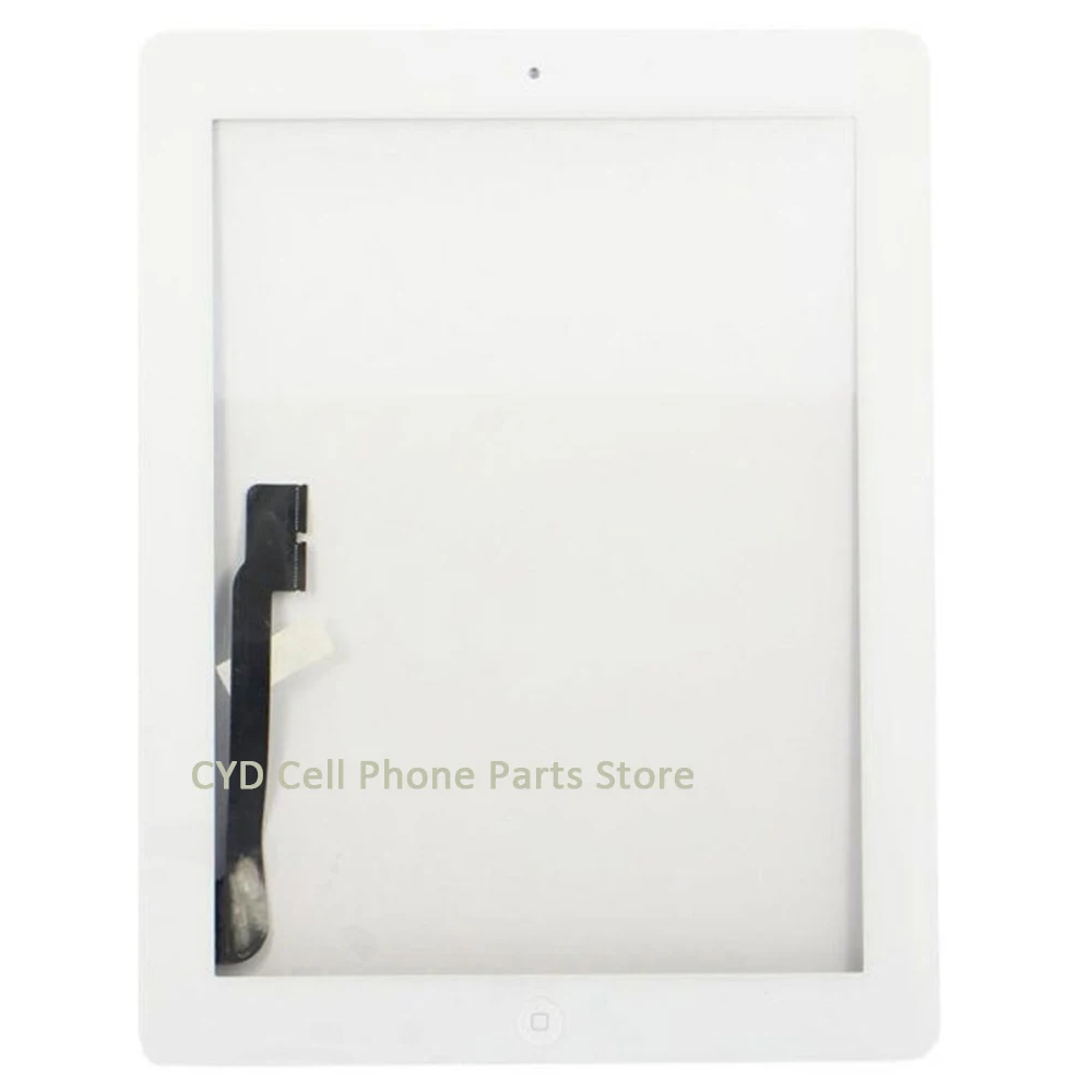 OEM качественный передний дисплей для iPad 3 сенсорный экран панель с кнопкой домой