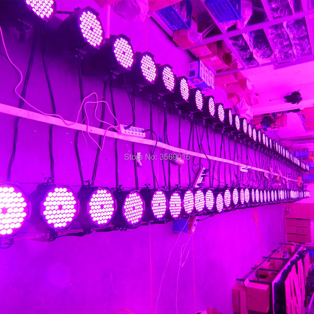 54x3 сцены can/54 шт. RGBW led par 54 шт. x 3 Вт dj диско светильник 54 led