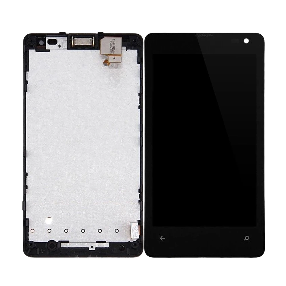 Для Nokia microsoft Lumia 435 N435 сенсорный экран дигитайзер панель сенсор стекло + ЖК-дисплей