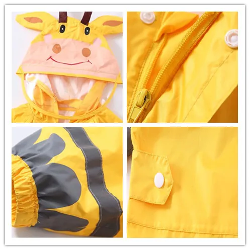 Водонепроницаемый дождевик для детей от 3 до 9 лет детский Толстовка собак