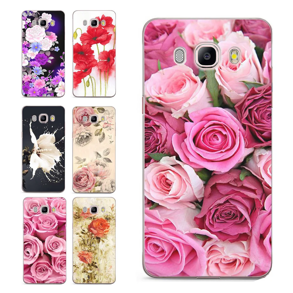 Case For Samsung Galaxy A3 A5 2015 2017 prime J1 J2 J3 J5 J7 TPU Colorful Soft Flora Flower Face Painted Design Fundas C078 |