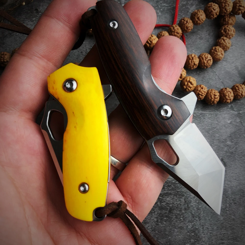 SharpFoundary высокая твердость 14C28N стальной Мини Складной нож 2 4 дюймов ручка