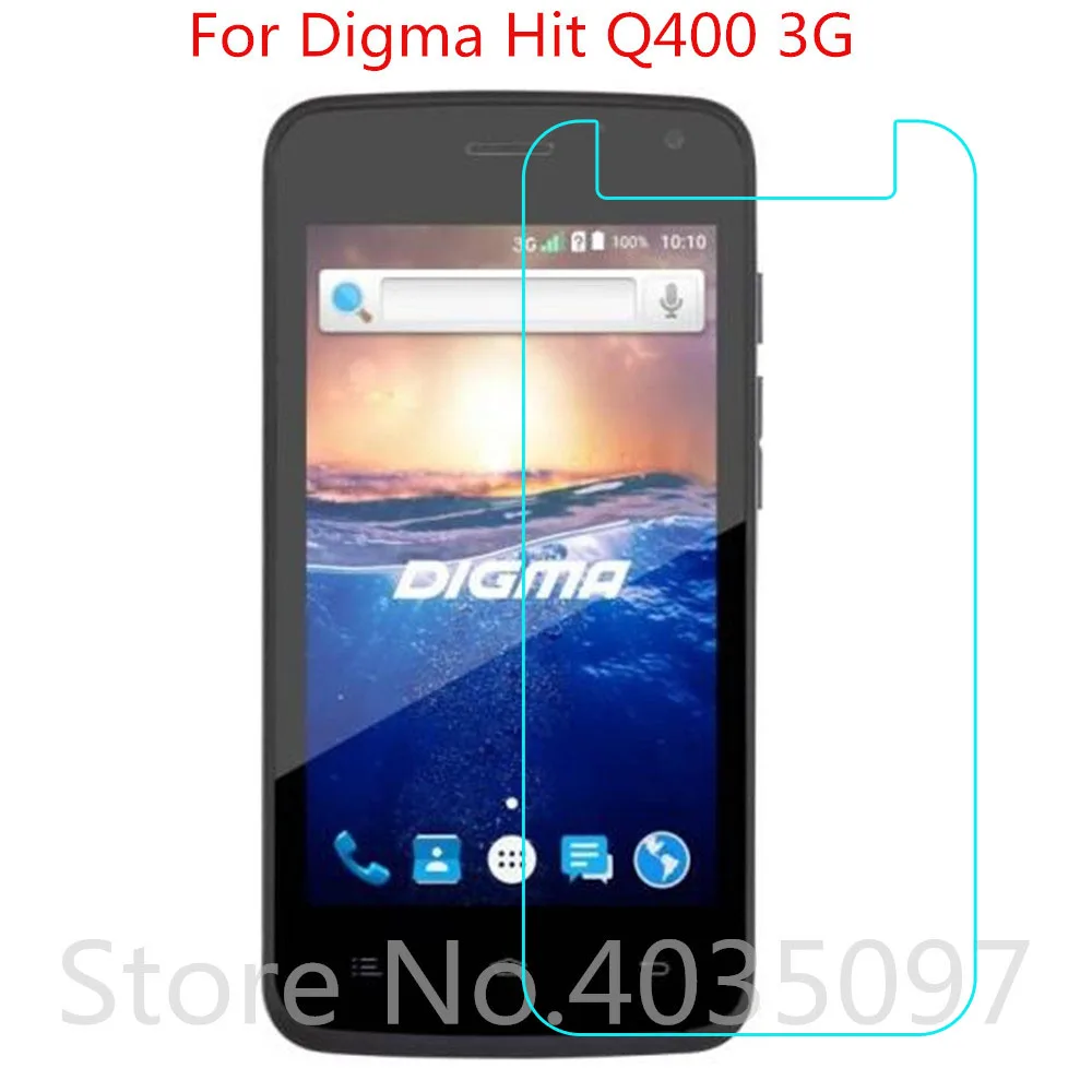 Для Digma Hit Q400 3G Закаленное стекло Защитная стеклянная пленка Взрывозащищенная для