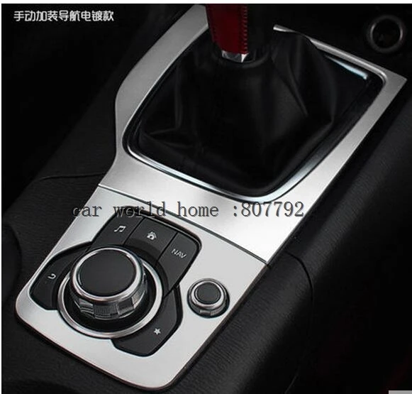 Внутренняя отделка для Mazda 3 AXELA 2014 2015 2016 хромированная рамка коробки передач