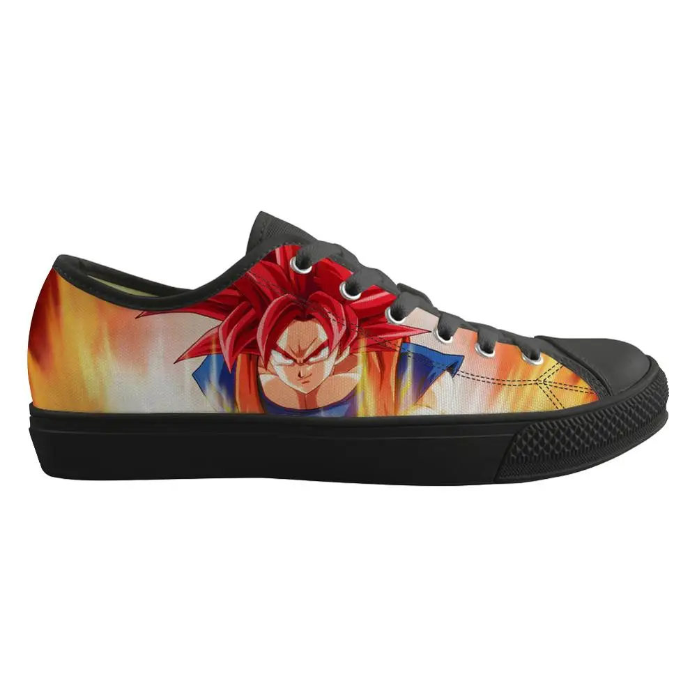 CDHJ1018Z37 ELVISWORDS Dragon Ball Вулканизированная обувь Супер Saiyan Низкий Топ Гоку для мужчин и мальчиков удобные уличные Популярные кроссовки - Цвет: CDHJ1018Z37