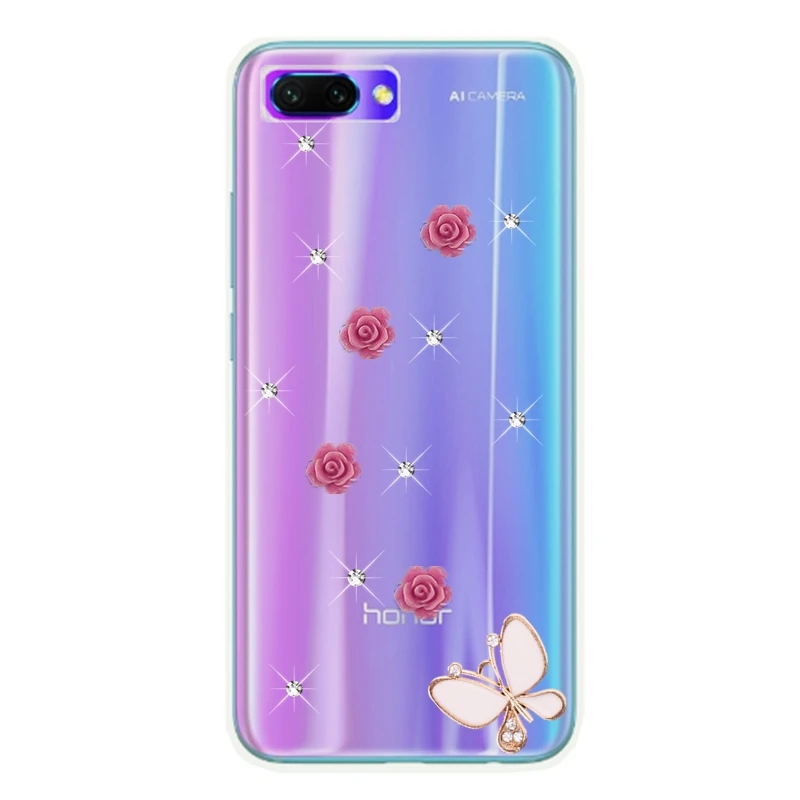 Чехол для Honor 10 lite 9 с блестящими стразами Huawei 7a pro 7c P20 Mate 20 Y6 Y9 Y5 Y7 Prime 2018 P Smart plus| |