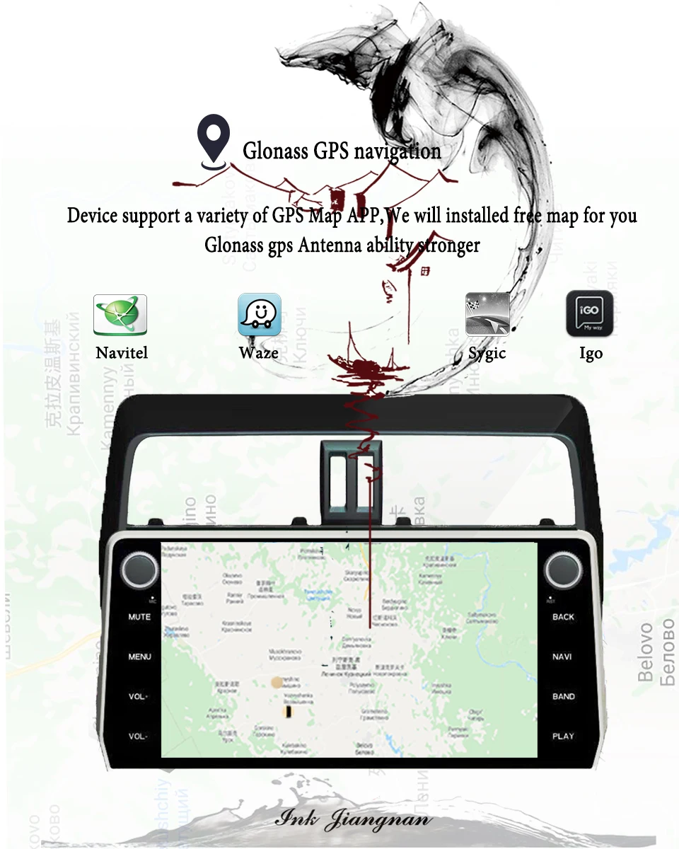 Android 9,1 Автомобильный мультимедийный радио плеер для Toyota Prado Стерео gps навигация Automagnitol 2Din Видео Аудио без DVD