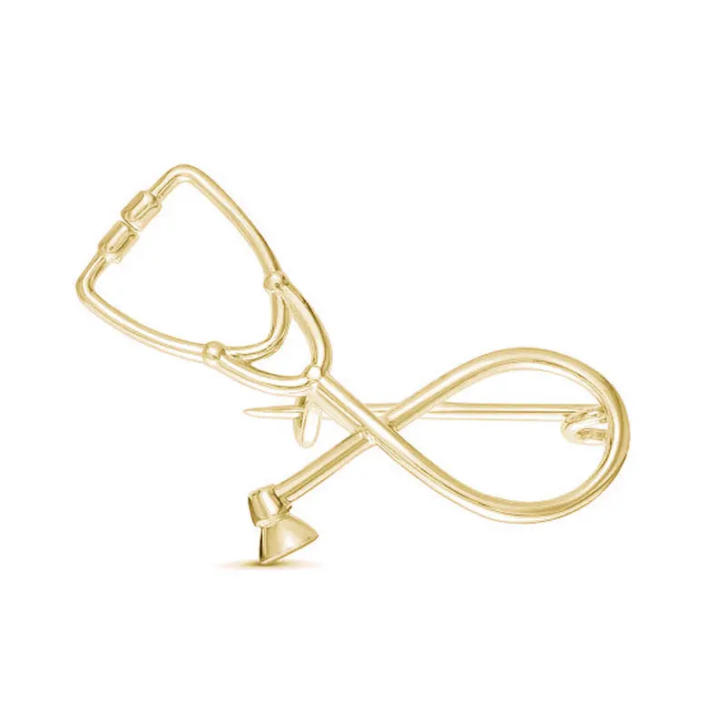 Модная брошь в виде стетоскопа ювелирное украшение для студентов медиков|pin