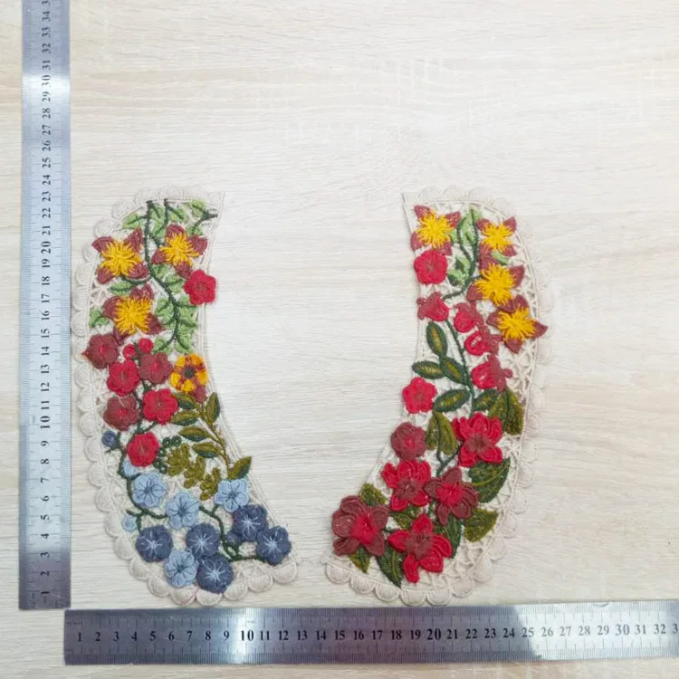 1 пара женских тканевых цветов венецианская кружевная швейная аппликация