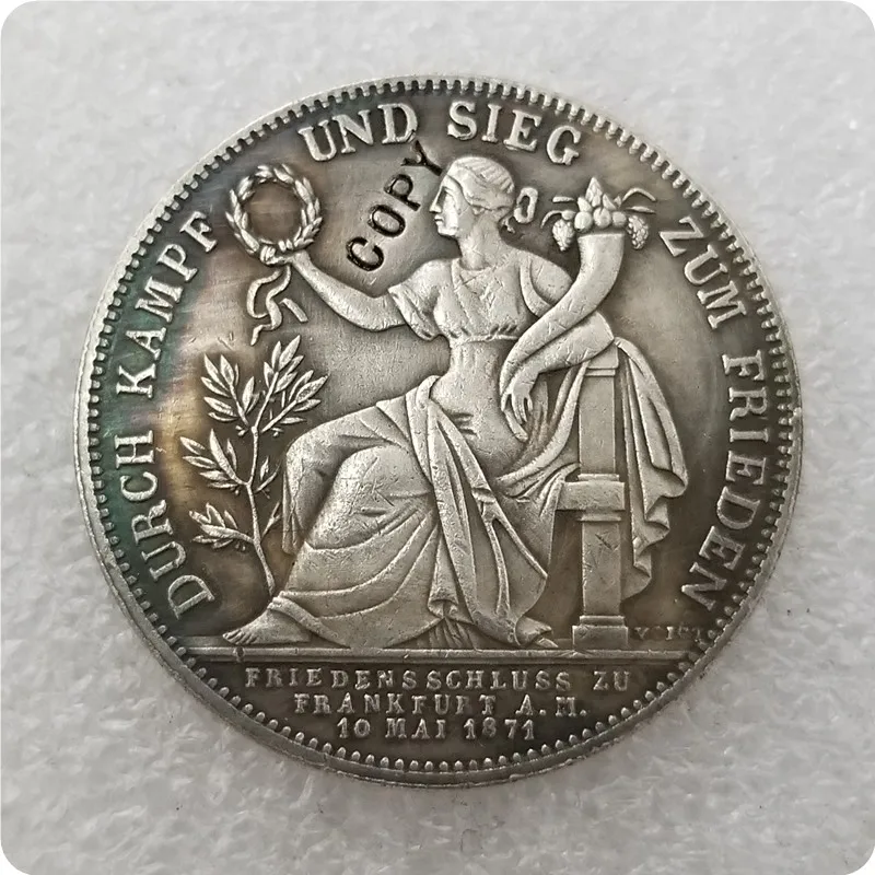 1871 немецкие Штаты Монета КОПИЯ памятные монеты-копия монет медаль коллекционные