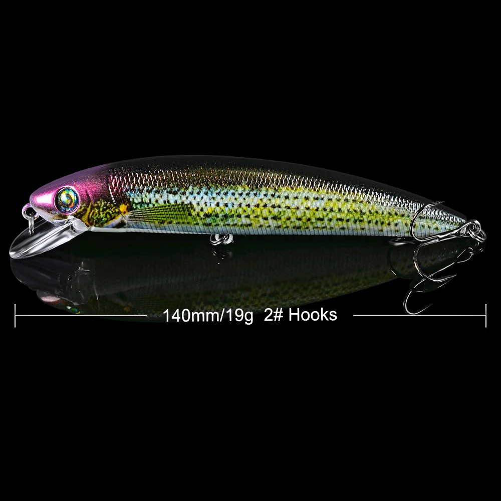 1 шт. 6 цветов гольян FLYBASS искусственная жесткая 14 см 5 51 &quot/0 67 унций 19 г 3D Глаза