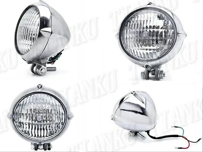 Motorcycle Headlight Retro For Yamaha VStar 400 650 1100 1300 Virago Xv 250 535 750 Road Star Custom Chopper Cruisers |