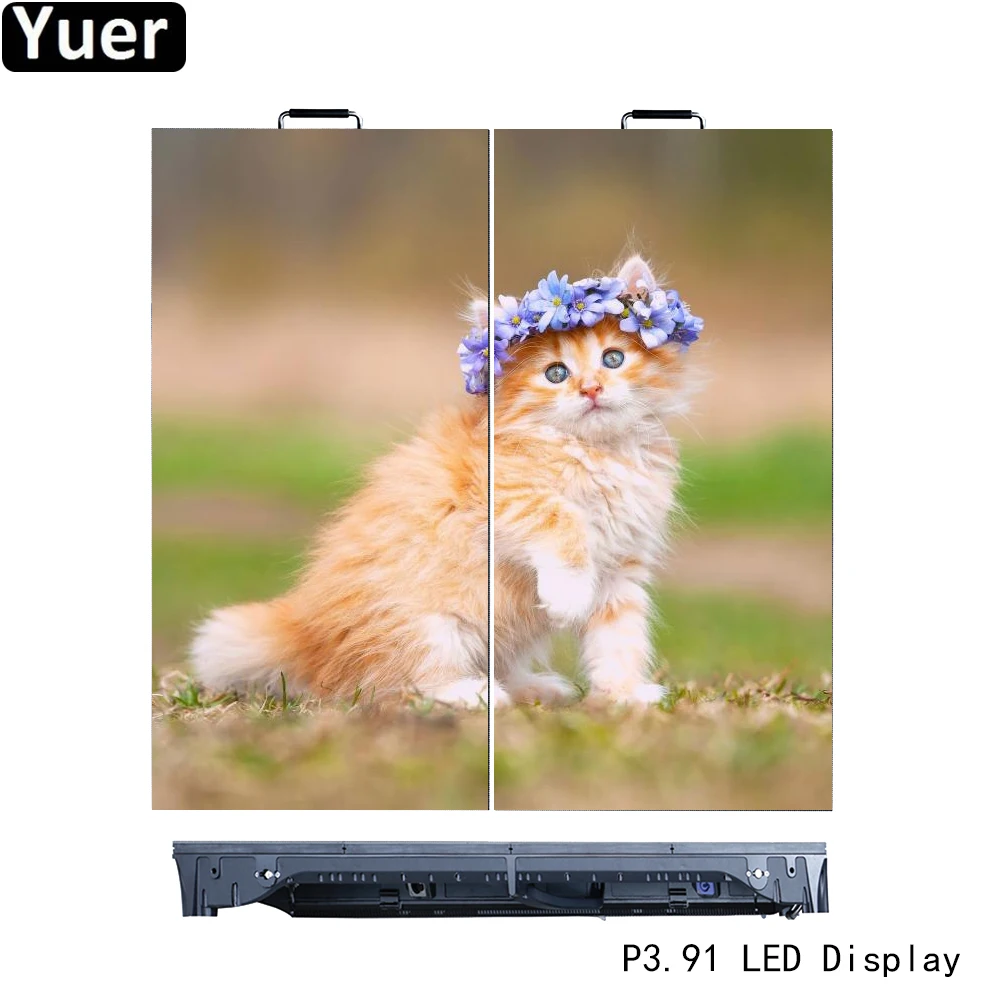 Koop 2 Stks/partij 50X100CM Led Display P3.91 128X128 Scherm Resolutie Led Matrix Video Wall Led Advertentie Panel Video Display Module