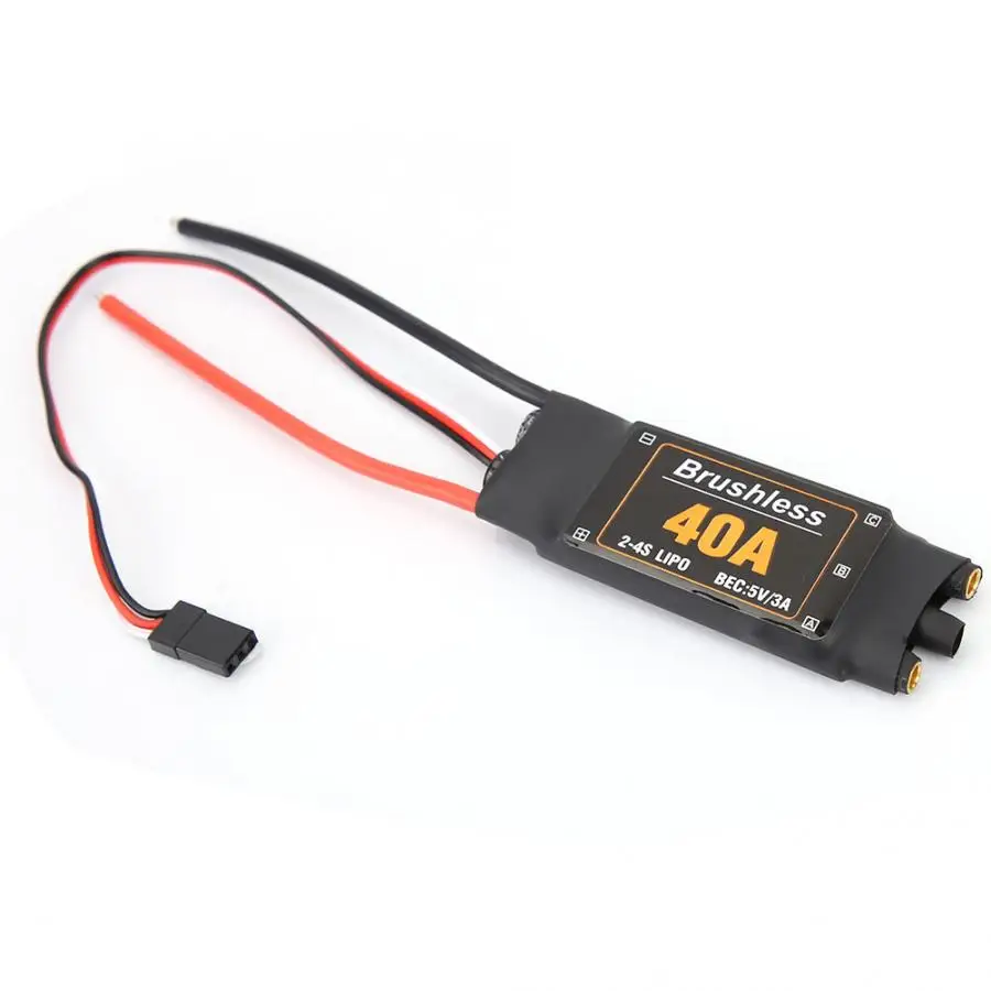 40A 2-4S ESC Бесщеточный Дрон самолеты электрический контроллер скорости двигатель