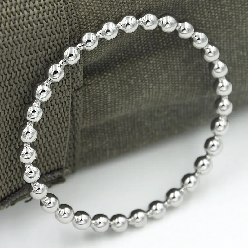 Hardart круглый Бусины звено цепи Браслеты и Classic Silver Цвет Модные украшения для Для