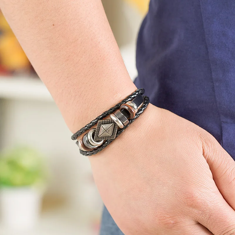 2019 античный Регулируемый Спартанский щит Браслеты для мужчин браслет