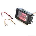 Красный амперметр постоянного тока 0-100 В10 А Вольтметр Амперметр Вольтметр светодиодный автомобильный тестер цифровой измеритель напряжения тока W315
