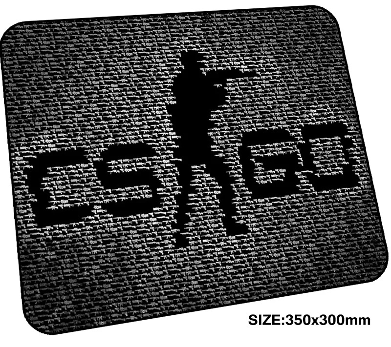 Игровой коврик для мыши cs go 350x300x3 мм игровой с узором HD аксессуары ноутбука и ПК