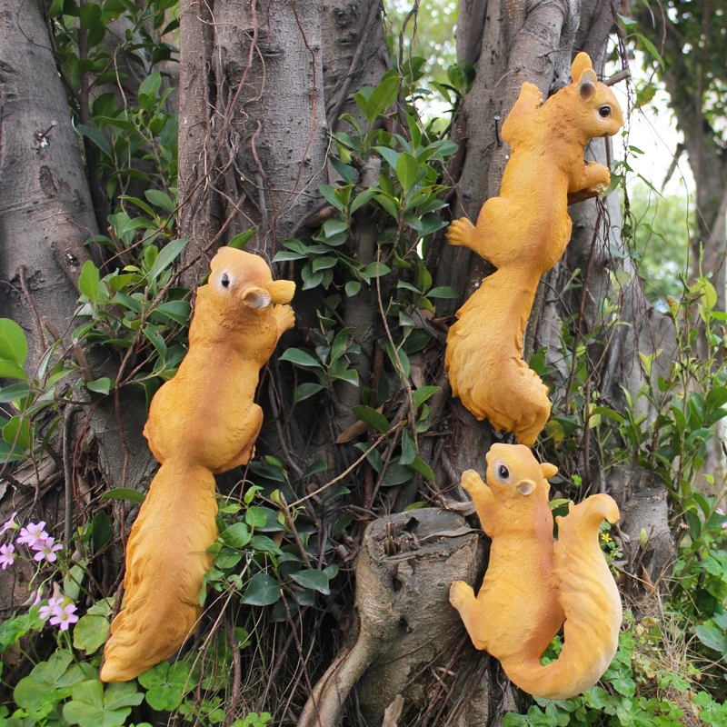 

resin garden squirrel ornament kindergarten animal statue home decor crafts decoration objects villa outdoor simulation figurine