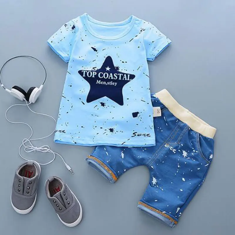 

Cartoon Summer Infant Baby Boy Clothes Set Cotton Kids Boys Clothing Fashion Newborn Cloth Suit Outerwear Sport Boy Sets Newest