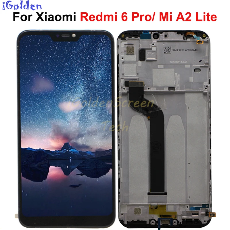 ЖК дисплей и дигитайзер сенсорного экрана в сборе для Xiaomi redmi 6pro 6 pro MiA2 Mi A2 lite