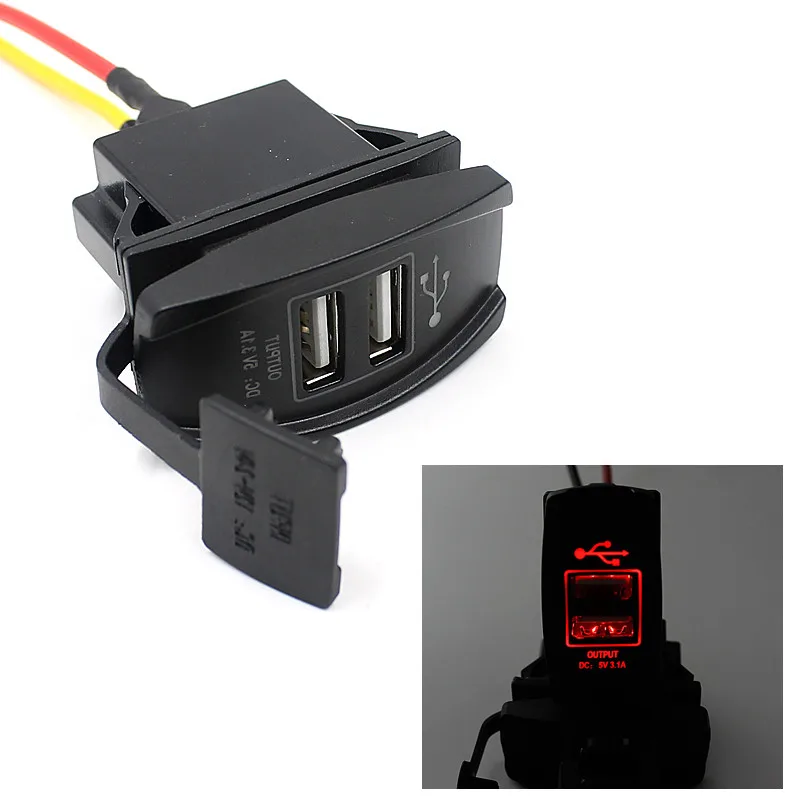 Автомобильное зарядное устройство с двумя USB-портами 12 В 24 |