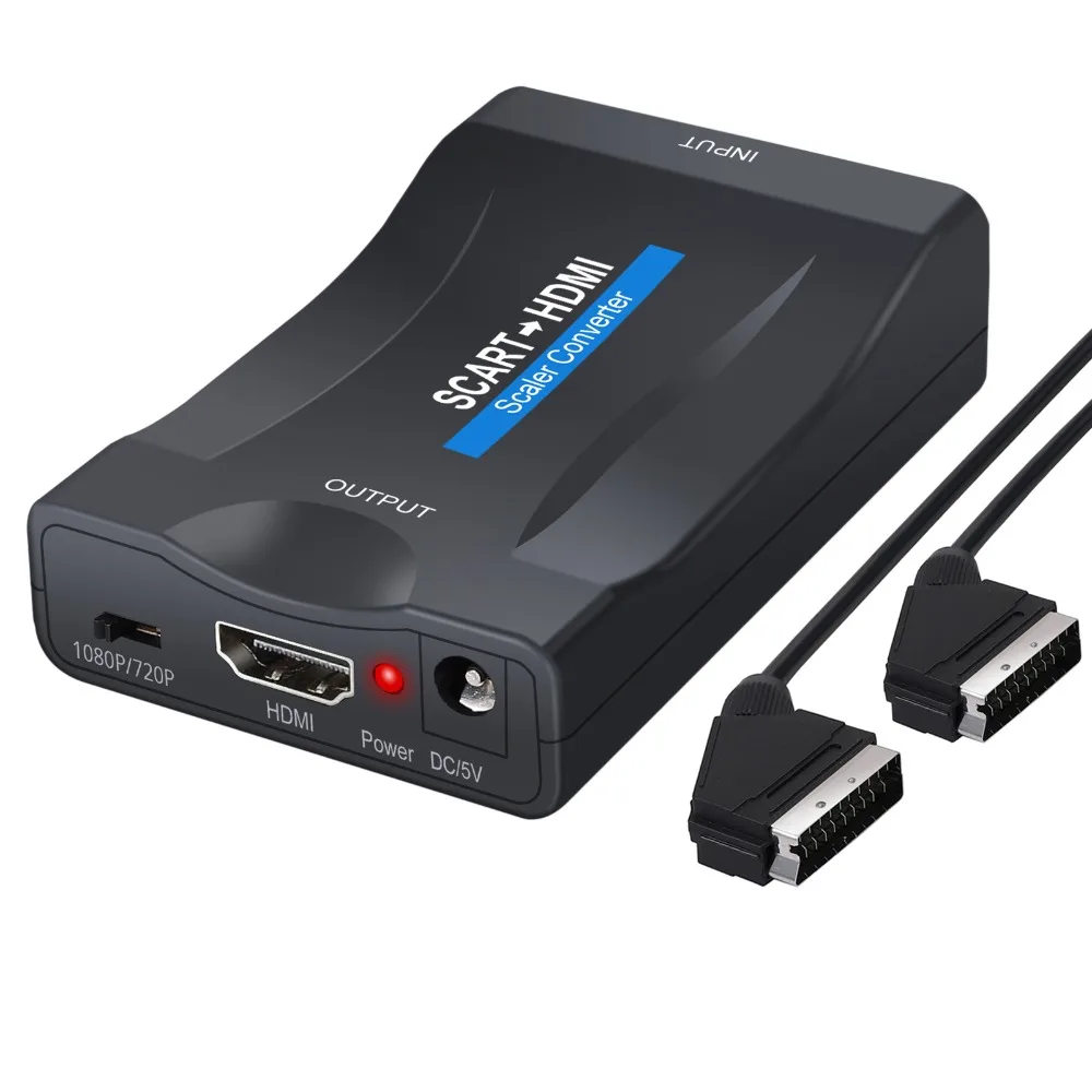 Neoteck 1080P SCART в HDMI аудио видео конвертер USB кабель адаптер 1,5 м Scart кабель для HDTV DVD SKY PS3