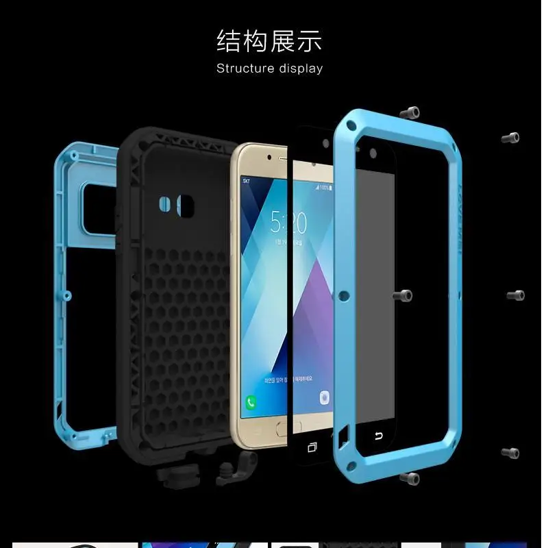 Gorilla glass) металлический защитный чехол для sony Xperia XZ Premium XA XA1 XA2 Ultra Z2 Z3 Z5 XZ1 XZ2 XZ3 X 10 1 компактный водонепроницаемый чехол