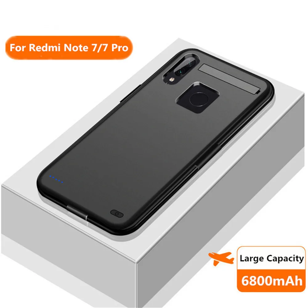 

6800mAh Portable Phone Battery Power Case For Xiaomi Redmi Note 7 Pro Power Bank For Xiaomi Redmi Note 7 Battery Charger Cover