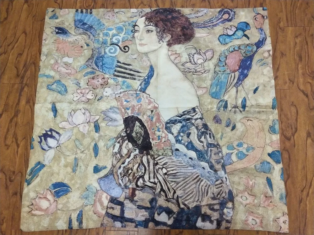 Всемирно известная картина Klimt платье веера женское украшение для картины