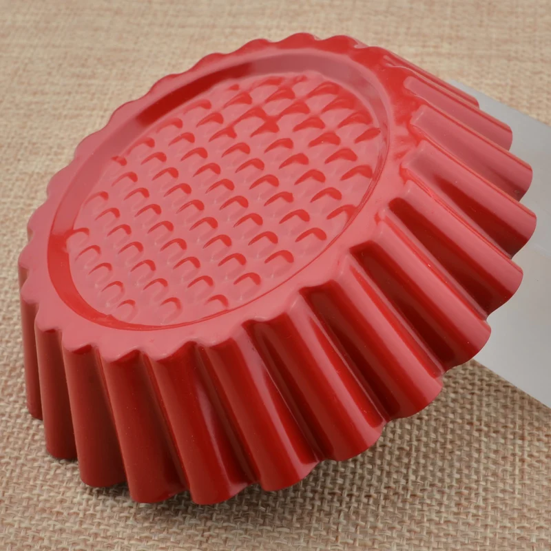 Нержавеющая сталь для выпекания пирогов Вафельная Ткань Стиль пластины пирог торт выпечки Инструменты Fondant(сахарная) пресс-форма для торта круглый Форма формы для яичного пирога
