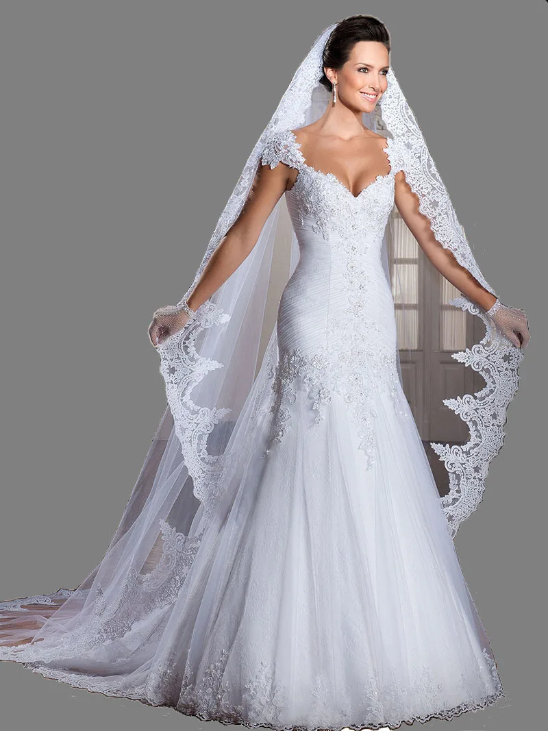 Горячая сексуальная v образным вырезом плюс размер 2018 Тюль Дешевое свадебное