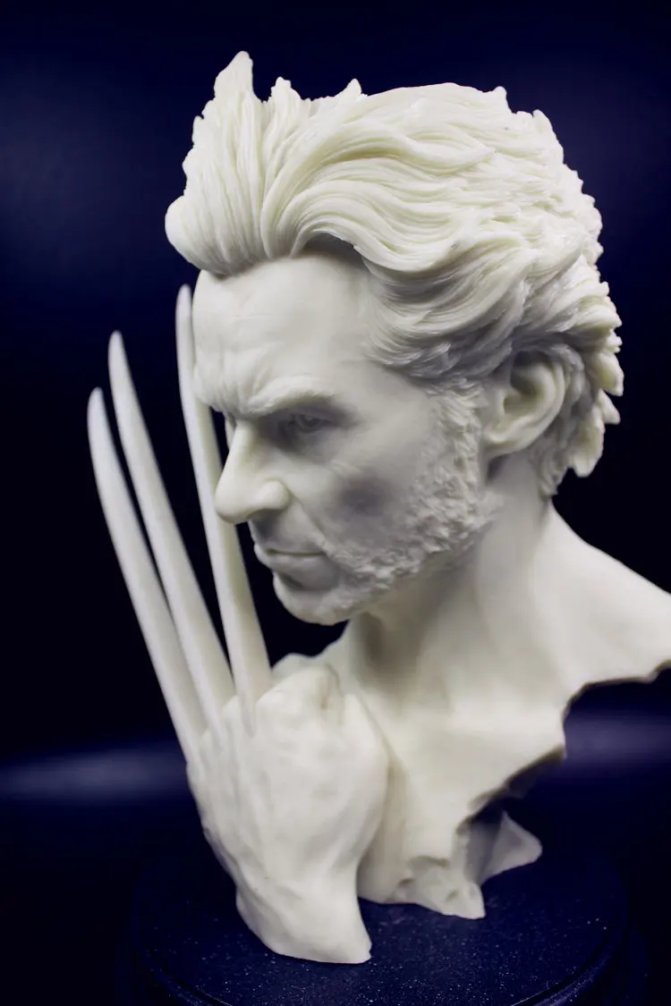 Estartek 1/4 X-MEN Росомаха Хью Джекман медная железная картина бюст статуя+ база для поклонников коллекции и праздничный подарок - Цвет: no paint