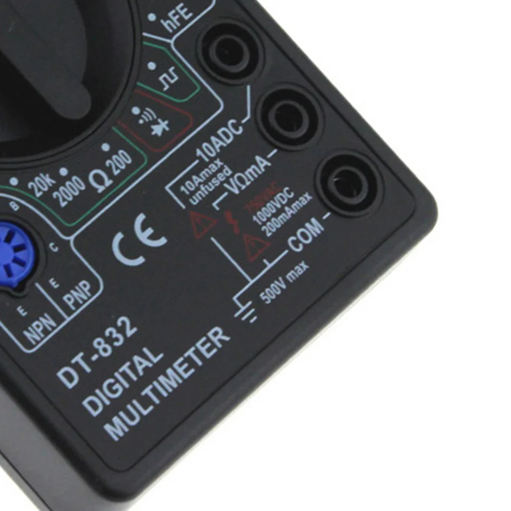 DT832 цифровой амперметр Тесты ручной/DC Напряжение мультиметр Текущий|Мультиметры|
