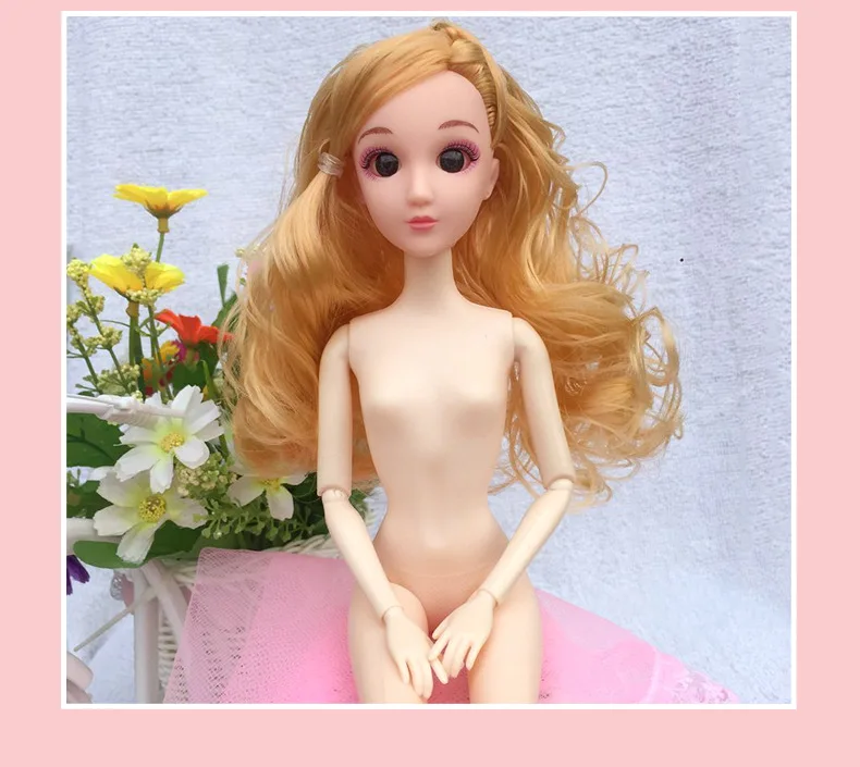 30 см BJD кукла с 3D глазом золотые вьющиеся волосы 12 суставов платье Принцесса Детская игрушка подарок на день рождения для девочек игрушки мяч шарнирная кукла