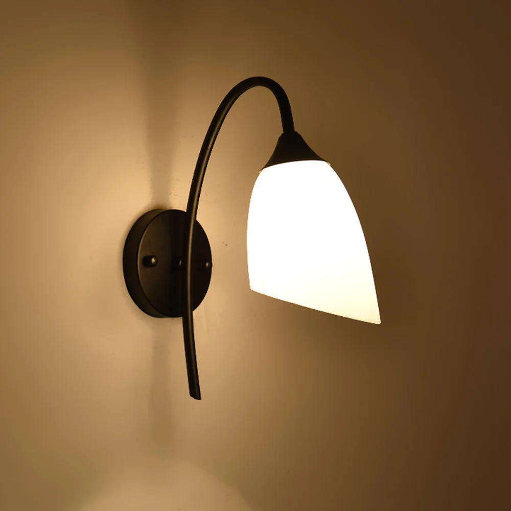 

Single head wall lamp American style simple bedroom bedside lamp warm TV background wall corridor aisle lamps lw529732py