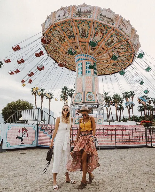 BOHOFREE эластичная резинка на талии Цветочный Макси Saia Gypsy Boho шикарный стиль Rosa юбка